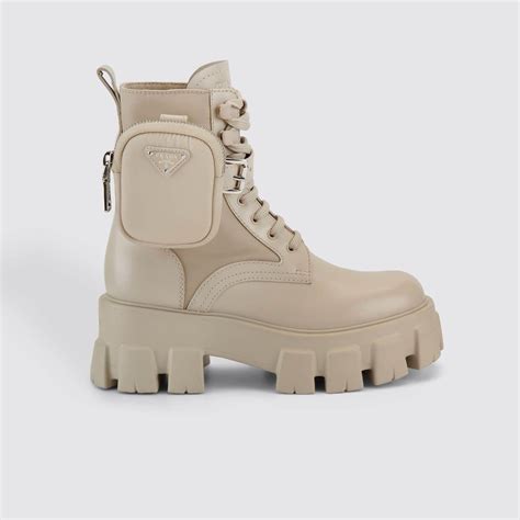 beige prada boots|Prada.